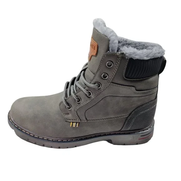 Snow Boots Men's Waterproof to Hiking Anti Skid Trainers Ankle Boots (Size 7) - Picture 11 of 14